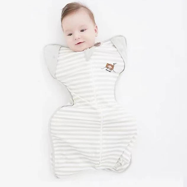 Baby Sleeping Bag Newborn Baby Swaddle Sleeveless Sleep Sack Summer Thin Cotton Soft 2-Ways Zipper Diaper Changing
