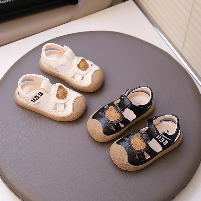 Baby Beach Shoes Breathable Anti-Slip Soft Sole Comfortable First Walkers 2025 Summer New Sandals for Toddlers Sandals Bears
