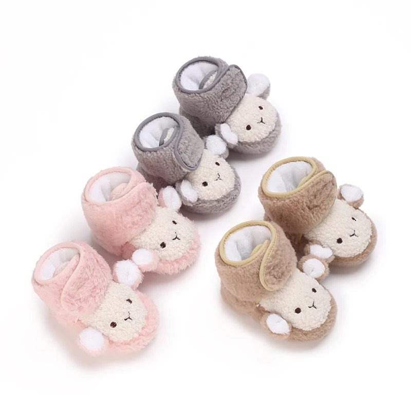 2025 New Baby Shoes 0-1 Year Old Baby Shoes Autumn and Winter Soft soled Sneakers 3-5 September Cotton Shoes for Boys and Girls