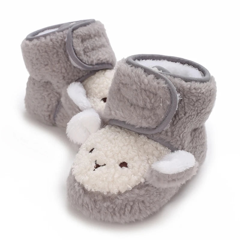 2025 New Baby Shoes 0-1 Year Old Baby Shoes Autumn and Winter Soft soled Sneakers 3-5 September Cotton Shoes for Boys and Girls