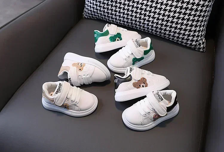 Baby Shoes Newborn Infant Toddler Casual Flat Round Toe Stylish Boys Girls Cotton Sole PU Leather Sneakers First Walkers Sports