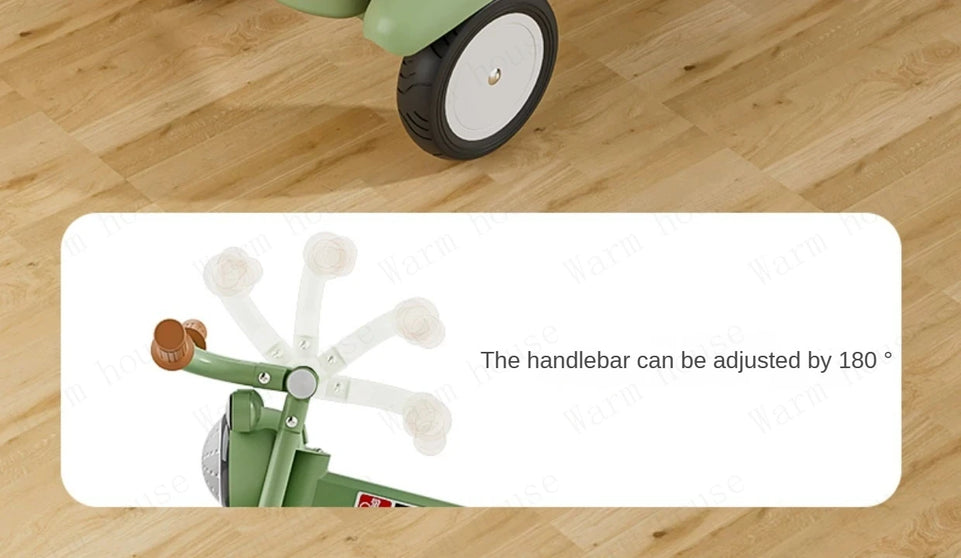 New Children's Tricycle,Reclining and Sitting Foldable Portable Stroller,1-6 Years Old Multifunctional Children's Bicycle