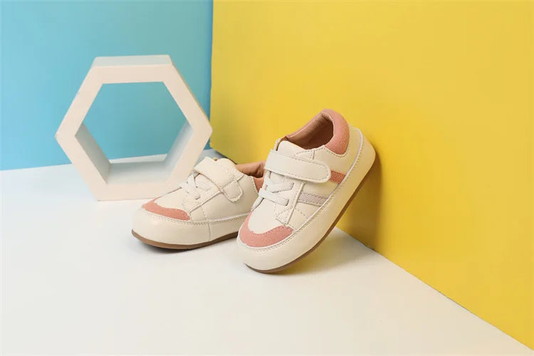 0-5 Years New Baby Shoes For Boy Leather Toddler Barefoot Shoes Soft Sole Outdoor Kids Tennis Fashion Little Girls Sneakers