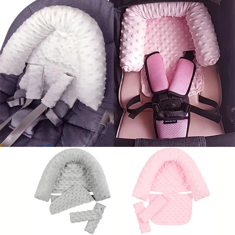 Baby Sleeping Mat Newborn Seat Cushion Baby Stroller Pillow Soft Pad Head Neck Protector Baby Stroller Seat Pad Outdoor Sleeping