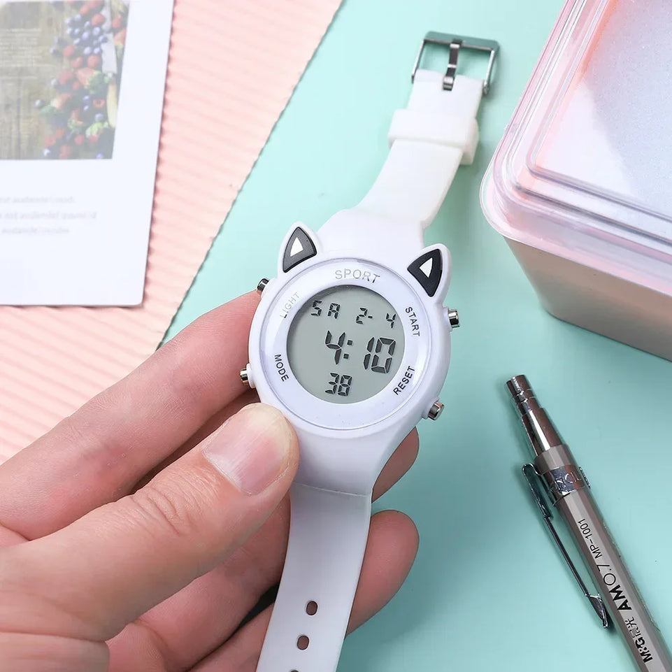 Children's Electronic Watches For Girls And Boys Analog Digital Sport Led Electronic Waterproof 3bar Wrist Watch Kids Relogio