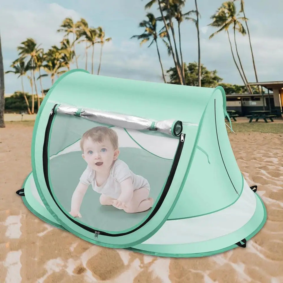 Outdoor Tent for Baby Sunshade Toddler Dome Foldable Baby Pop Up Tent for Vacation Camping Pool Beach Travel Backyard