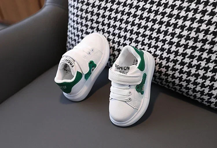 Baby Shoes Newborn Infant Toddler Casual Flat Round Toe Stylish Boys Girls Cotton Sole PU Leather Sneakers First Walkers Sports