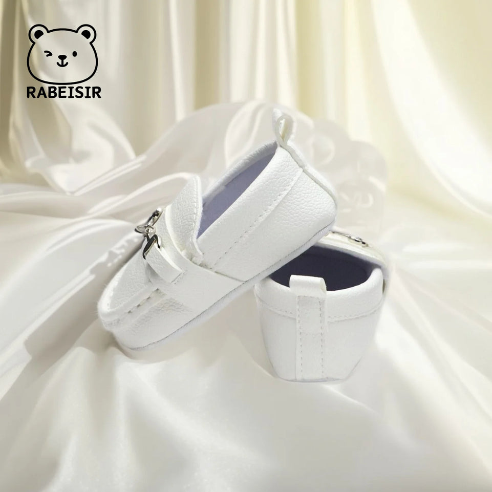 Baby shoes retro bean shoes baby walking shoes 6-12-18 months soft sole anti slip breathable
