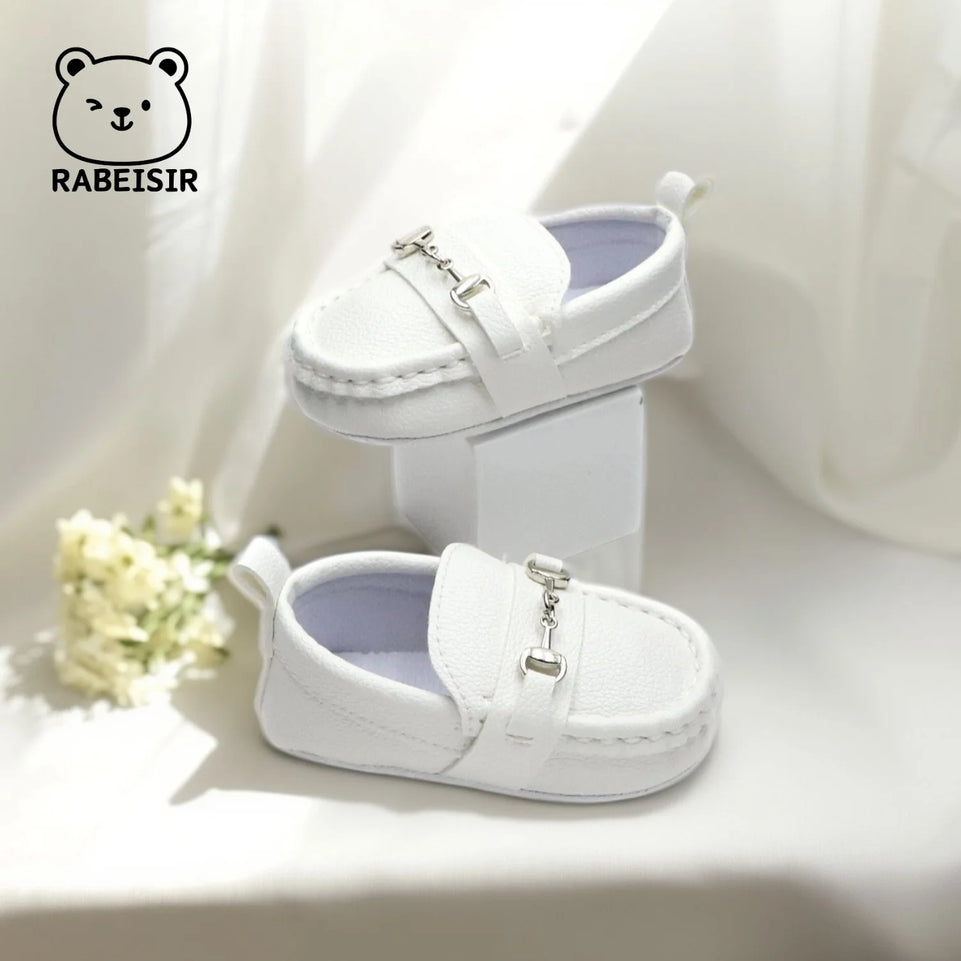 Baby shoes retro bean shoes baby walking shoes 6-12-18 months soft sole anti slip breathable