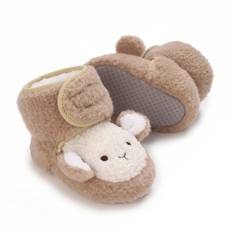 2025 New Baby Shoes 0-1 Year Old Baby Shoes Autumn and Winter Soft soled Sneakers 3-5 September Cotton Shoes for Boys and Girls