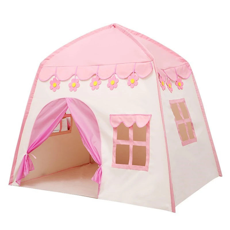 Portable Children's Tent Cute Wigwam Folding Kids Tents Tipi Baby Play House Large Girls Princess Castle Child Room Decor Gift