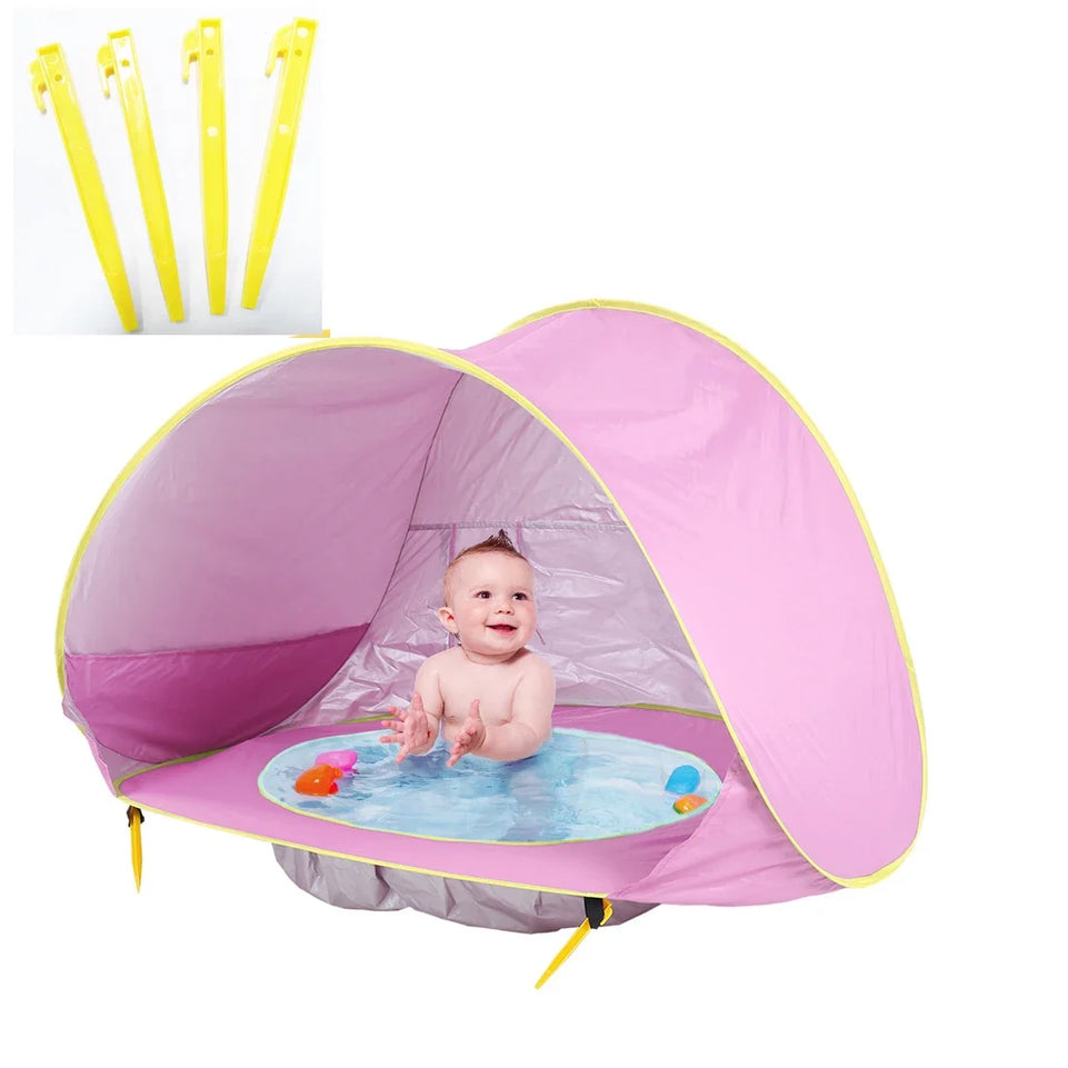 Baby Beach Tent Portable Shade Pool UV Protection Sun Shelter For Infant Outdoor Toys Child Swimming Pool Play House Tent Toys