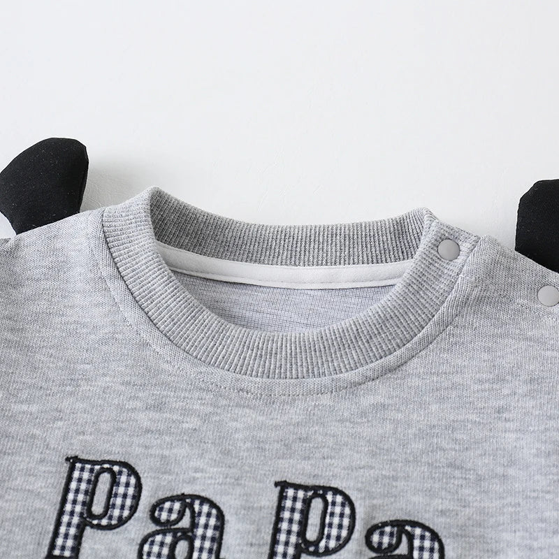 Baby Clothes for Boys and Girls, Autumn Crawling Clothes, Cute and Stylish Suits, Long-Sleeved Clothes for Going Out, Spring and Autumn Clothes, Two Pieces