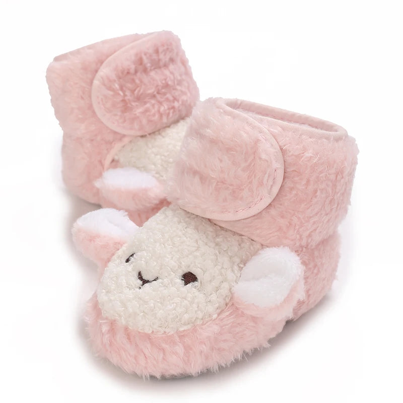 2025 New Baby Shoes 0-1 Year Old Baby Shoes Autumn and Winter Soft soled Sneakers 3-5 September Cotton Shoes for Boys and Girls