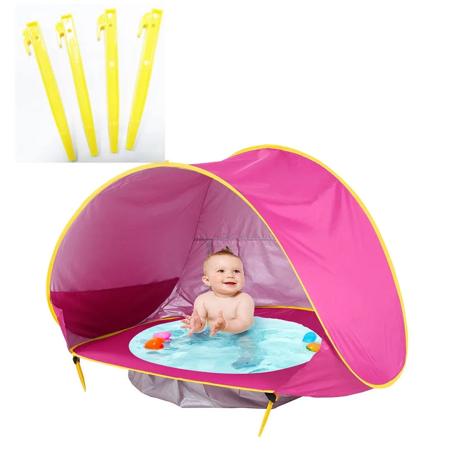 Baby Beach Tent Portable Shade Pool UV Protection Sun Shelter For Infant Outdoor Toys Child Swimming Pool Play House Tent Toys