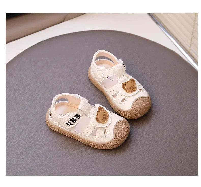 Baby Beach Shoes Breathable Anti-Slip Soft Sole Comfortable First Walkers 2025 Summer New Sandals for Toddlers Sandals Bears
