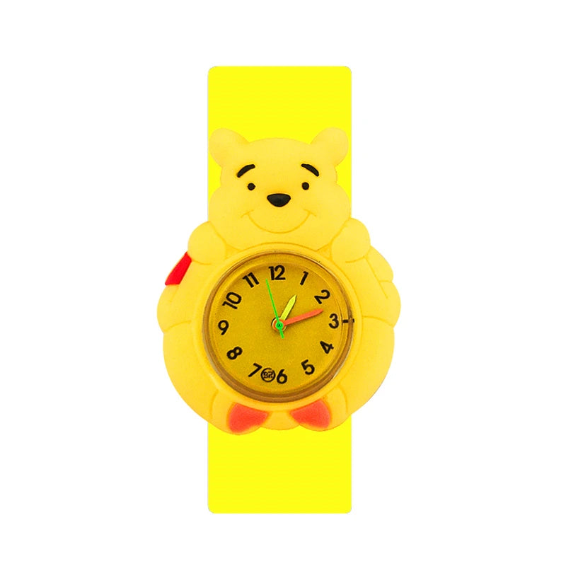 Baby Watch 3D Cartoon Kids Birthday Gift Old Girl Boy Children Study Time Toy Watch Clock Free Spare Battery