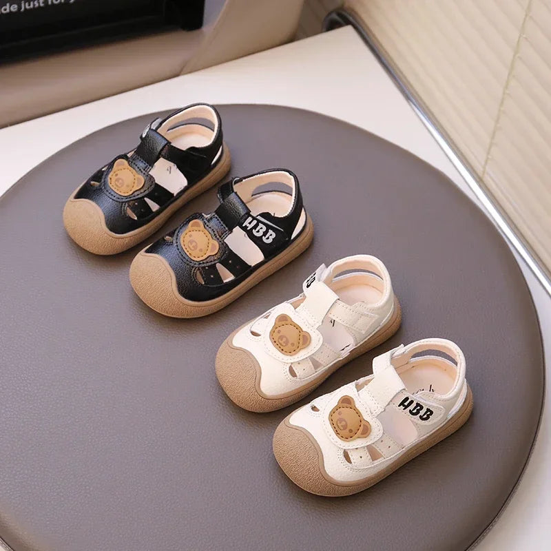 Baby Beach Shoes Breathable Anti-Slip Soft Sole Comfortable First Walkers 2025 Summer New Sandals for Toddlers Sandals Bears
