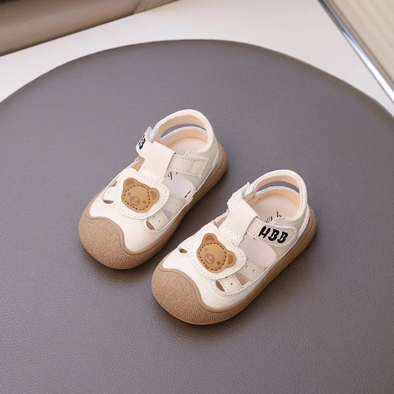 Baby Beach Shoes Breathable Anti-Slip Soft Sole Comfortable First Walkers 2025 Summer New Sandals for Toddlers Sandals Bears