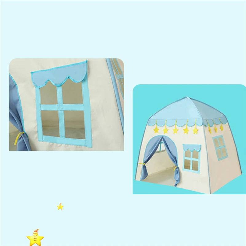 Portable Children's Tent Cute Wigwam Folding Kids Tents Tipi Baby Play House Large Girls Princess Castle Child Room Decor Gift