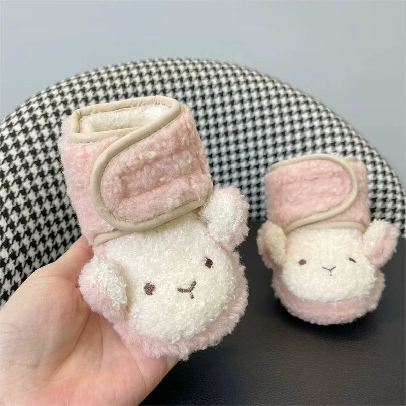 2025 New Baby Shoes 0-1 Year Old Baby Shoes Autumn and Winter Soft soled Sneakers 3-5 September Cotton Shoes for Boys and Girls