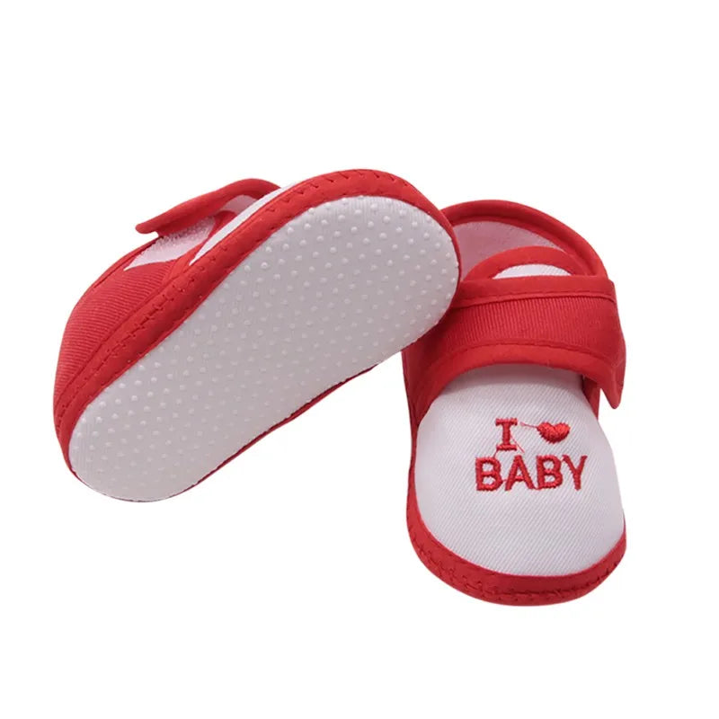 Baby Shoes Boy Girl Casual Anti-slip Sneaker Toddler Classic Letter Pattern Soft Bottom Shoe Infant Prewalker First Walkers