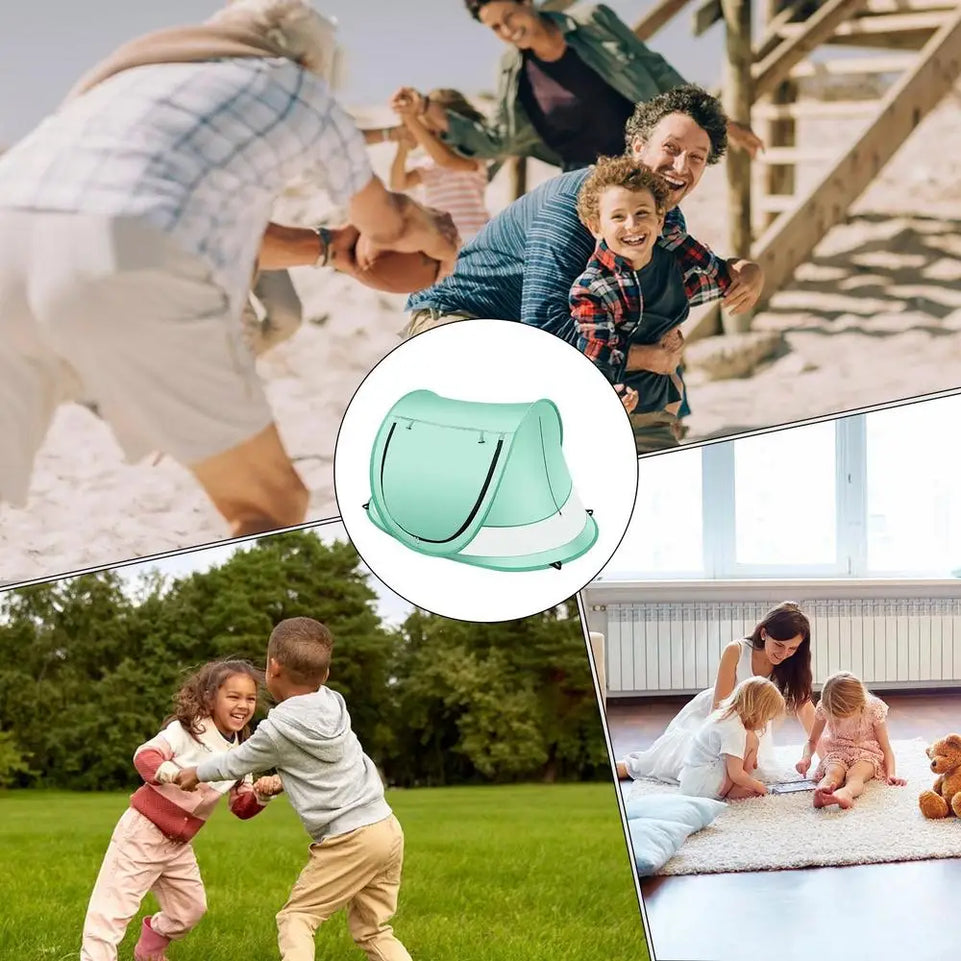 beach Baby Shade Tent UV Resistant Toddler Dome Foldable Baby Pop Up Tent for Vacation Camping Pool Beach Travel Backyard