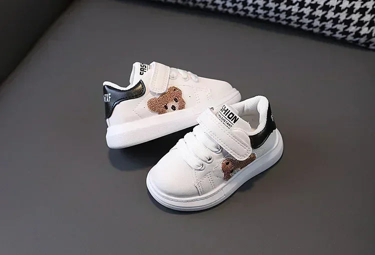 Baby Shoes Newborn Infant Toddler Casual Flat Round Toe Stylish Boys Girls Cotton Sole PU Leather Sneakers First Walkers Sports