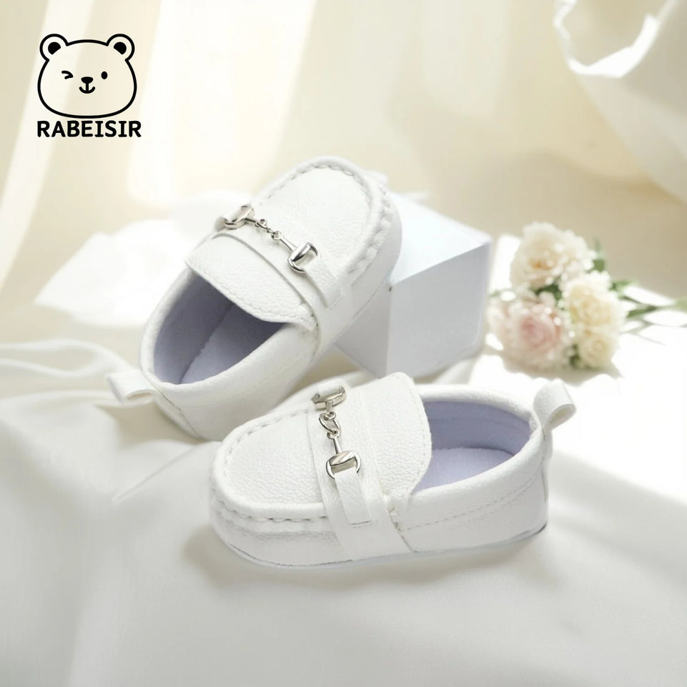 Baby shoes retro bean shoes baby walking shoes 6-12-18 months soft sole anti slip breathable