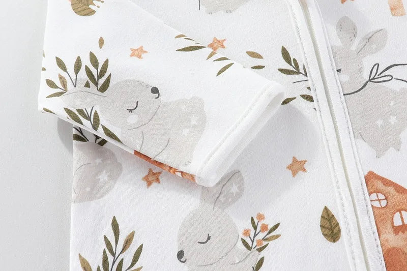 Baby Sleeping Bag, Suitable For Summer, Newborns, One-piece Design, Anti-startle, Long Sleeves, Pure Cotton, Suitable For Spring