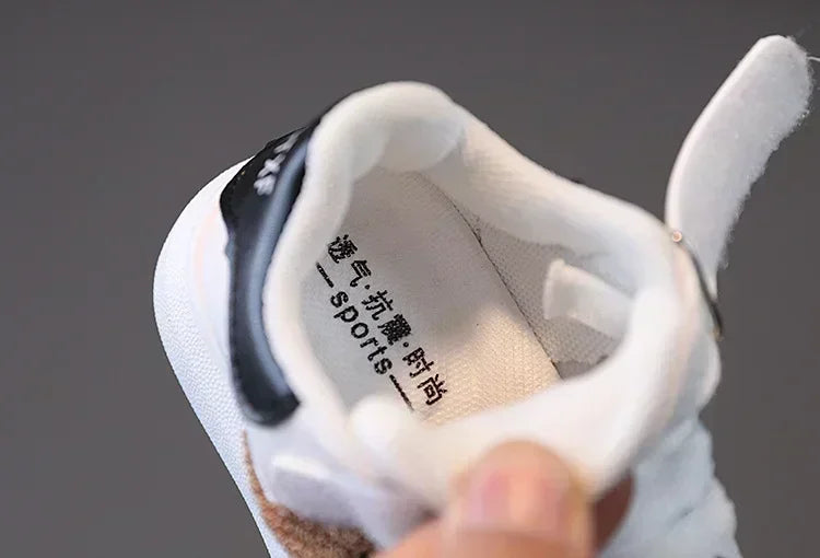 Baby Shoes Newborn Infant Toddler Casual Flat Round Toe Stylish Boys Girls Cotton Sole PU Leather Sneakers First Walkers Sports