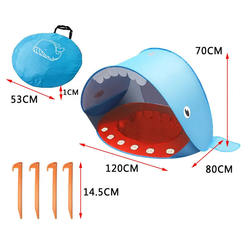 Portable Outdoor Baby Beach Tent with Pop Up Pool UV Sun Shelter  for Infant Child Water Play Toys Indoor House Tent Toys