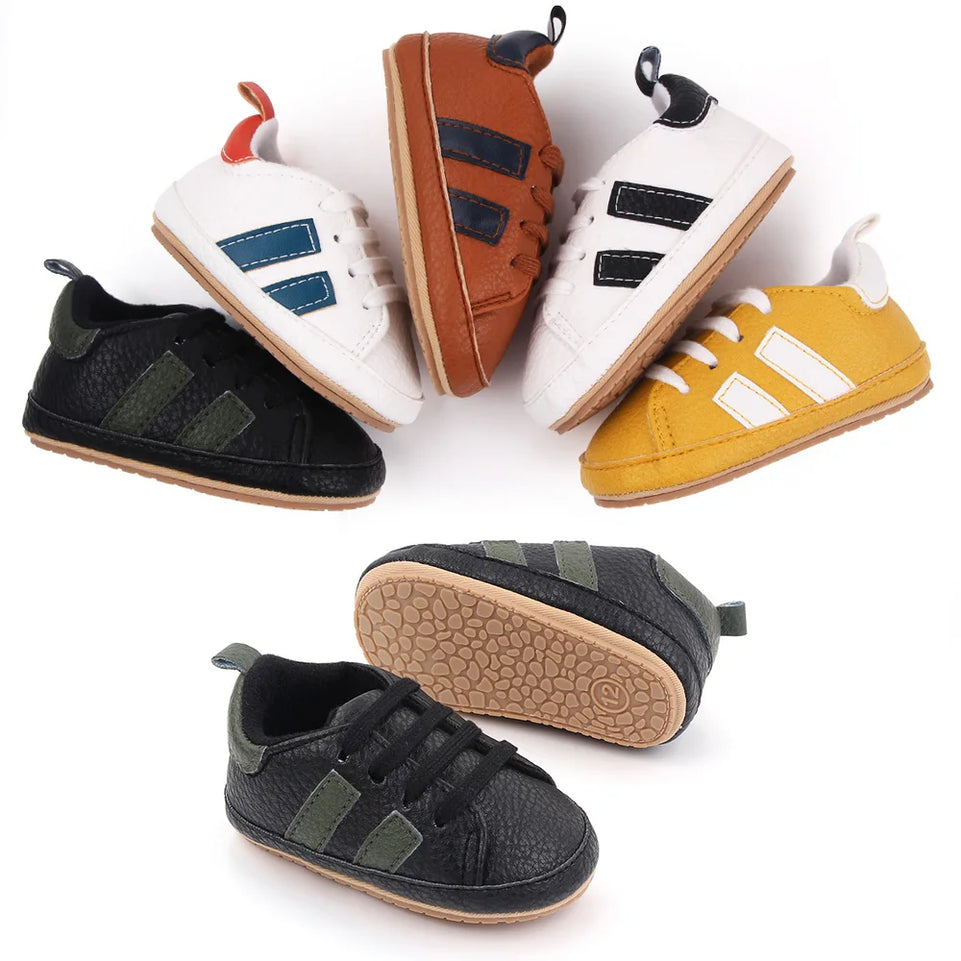 Baby Casual Shoes for Spring and Autumn TPR Sole Anti-slip High Quality PU Hot Selling Multiple choice 2023 Baby New Fashion