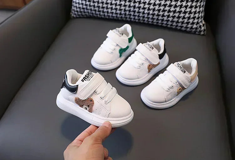 Baby Shoes Newborn Infant Toddler Casual Flat Round Toe Stylish Boys Girls Cotton Sole PU Leather Sneakers First Walkers Sports