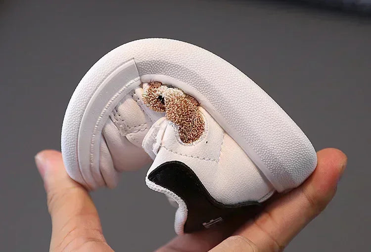 Baby Shoes Newborn Infant Toddler Casual Flat Round Toe Stylish Boys Girls Cotton Sole PU Leather Sneakers First Walkers Sports