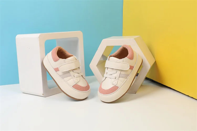 0-5 Years New Baby Shoes For Boy Leather Toddler Barefoot Shoes Soft Sole Outdoor Kids Tennis Fashion Little Girls Sneakers