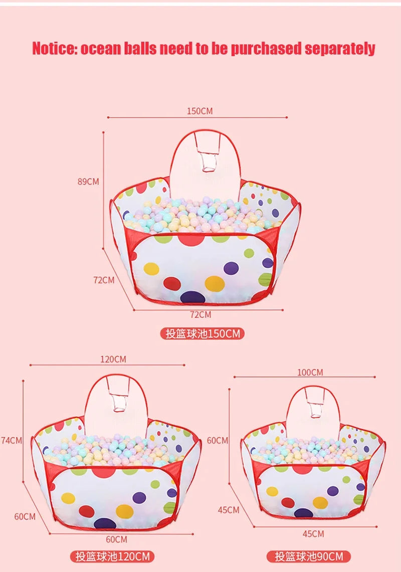 Montessori Baby Play Tent Ball Pool Sport Toys Portable Folding Play House Puzzle Toys for Boys Girls Toddler Birthday Gift