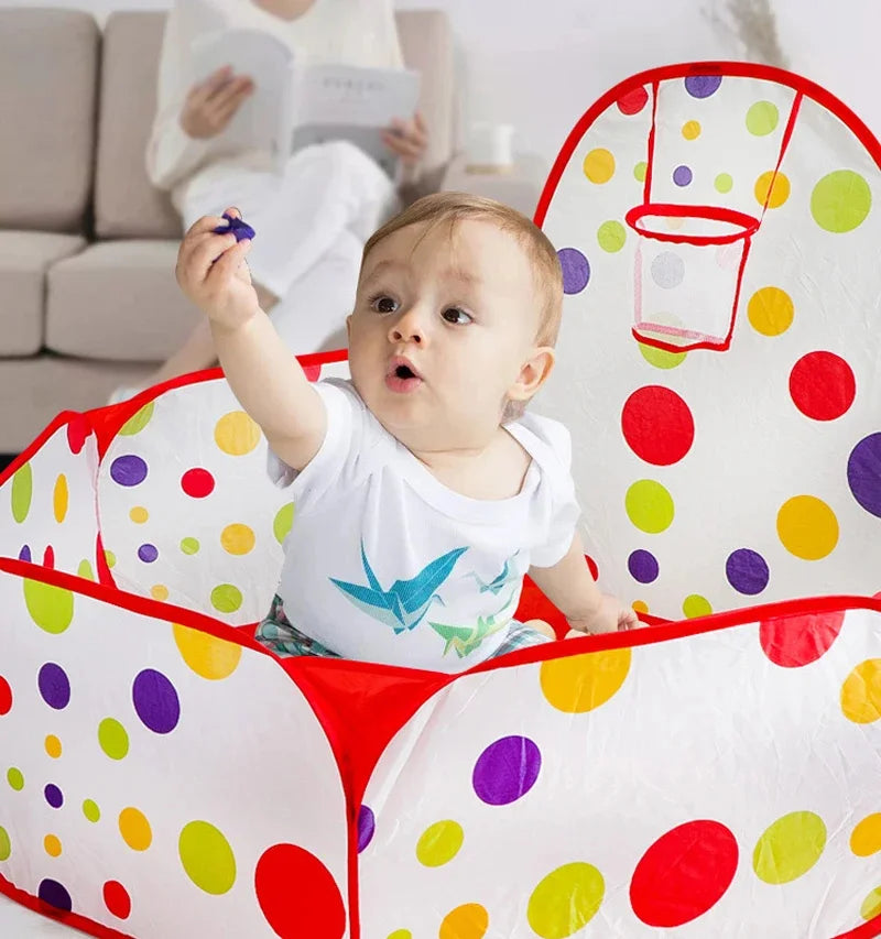 Montessori Baby Play Tent Ball Pool Sport Toys Portable Folding Play House Puzzle Toys for Boys Girls Toddler Birthday Gift