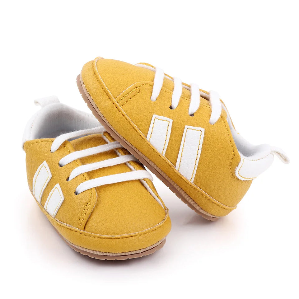 Baby Casual Shoes for Spring and Autumn TPR Sole Anti-slip High Quality PU Hot Selling Multiple choice 2023 Baby New Fashion