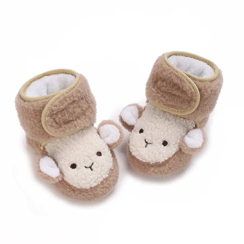 2025 New Baby Shoes 0-1 Year Old Baby Shoes Autumn and Winter Soft soled Sneakers 3-5 September Cotton Shoes for Boys and Girls