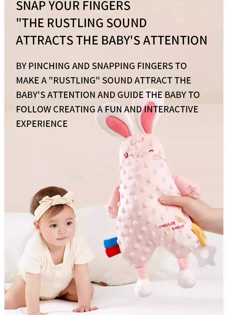 Baby Comforter Blanket Plush Stuffed Animal Security Blanket for Babies Soothe Appease Towel Soft Plush Newborn Sleeping Dolls