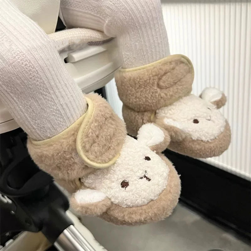 2025 New Baby Shoes 0-1 Year Old Baby Shoes Autumn and Winter Soft soled Sneakers 3-5 September Cotton Shoes for Boys and Girls
