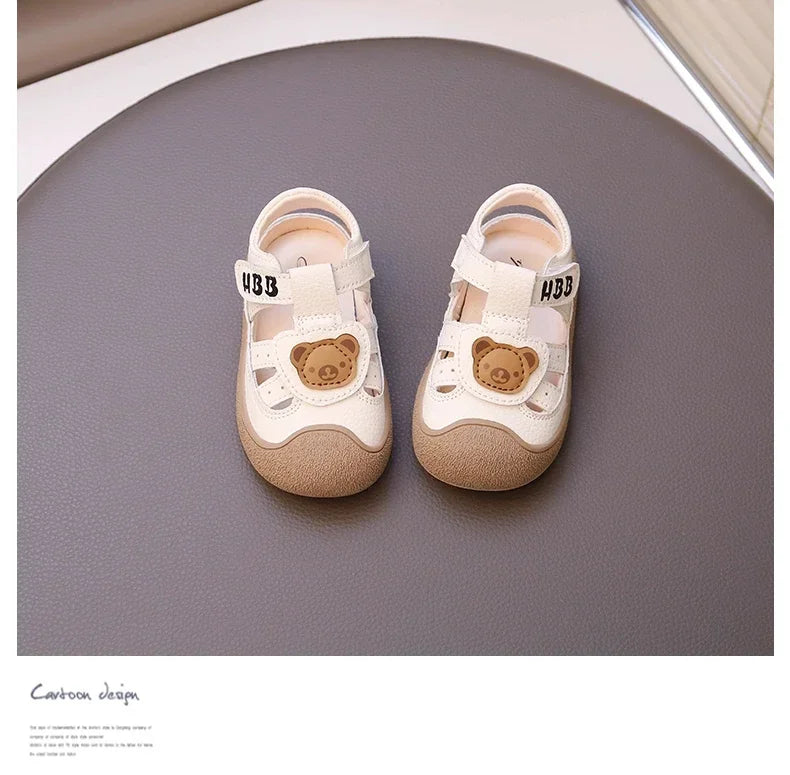 Baby Beach Shoes Breathable Anti-Slip Soft Sole Comfortable First Walkers 2025 Summer New Sandals for Toddlers Sandals Bears