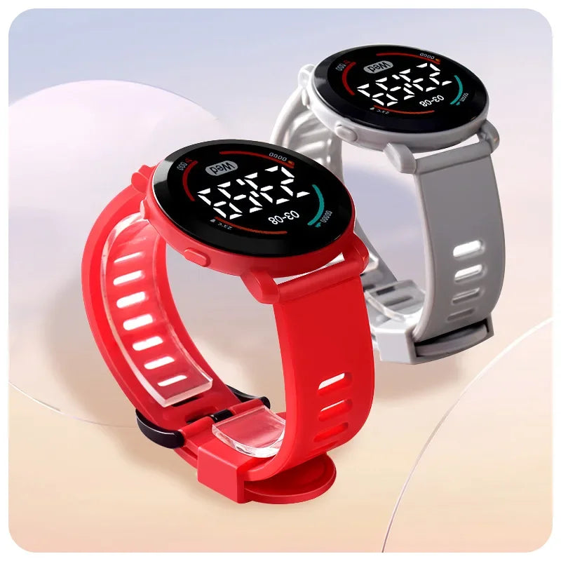Children's Watches Fashion Digital Watches for Kids Waterproof Sport LED Electronic Wristwatch Simple Boys Girls Student Clock