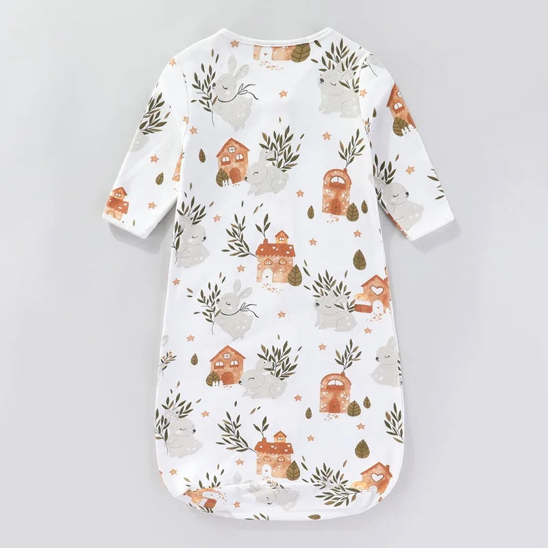 Baby Sleeping Bag, Suitable For Summer, Newborns, One-piece Design, Anti-startle, Long Sleeves, Pure Cotton, Suitable For Spring