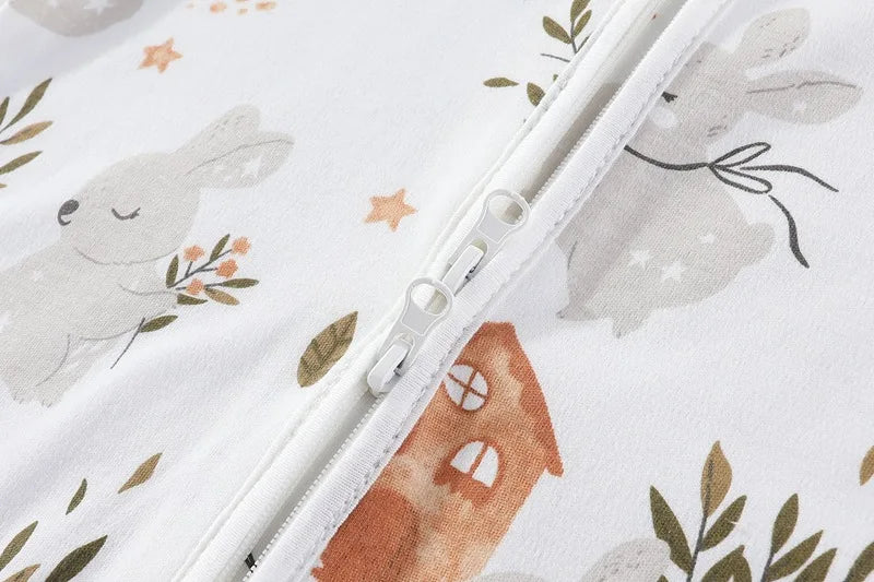 Baby Sleeping Bag, Suitable For Summer, Newborns, One-piece Design, Anti-startle, Long Sleeves, Pure Cotton, Suitable For Spring