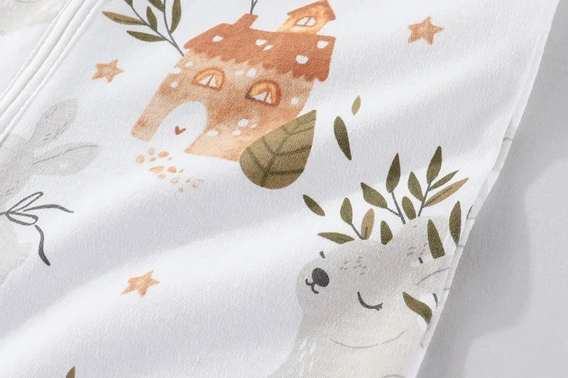 Baby Sleeping Bag, Suitable For Summer, Newborns, One-piece Design, Anti-startle, Long Sleeves, Pure Cotton, Suitable For Spring