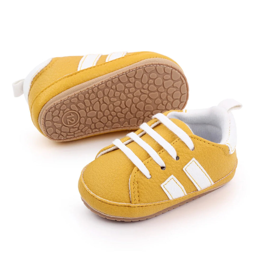 Baby Casual Shoes for Spring and Autumn TPR Sole Anti-slip High Quality PU Hot Selling Multiple choice 2023 Baby New Fashion