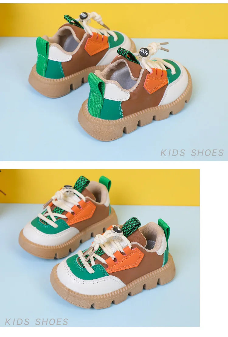 Baby Shoes 2023 New Fashion Casual Girls Boys Sneakers Lace Up Comfortable Breathable Tenis Shoes For Infant Walking Kids Shoes