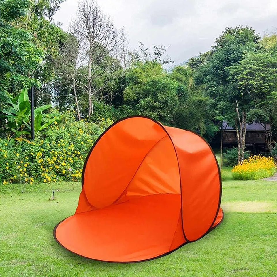 Mini Beach Tent Pop Up Portable Sun Awning Tent Outdoor Garden Camping for Baby Pets UV-protecting Shelter Windproof Sand-Proof